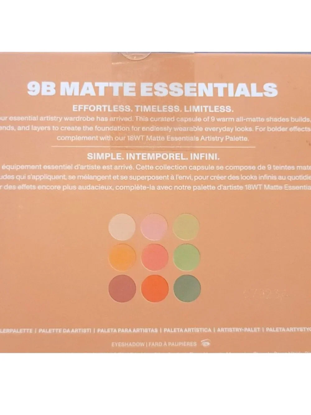 Morphe 9B Eye Shadow Palette Matte Essentials Artistry Nine Shades NIB JJ3355
